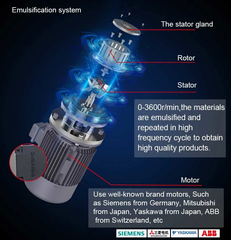 Chocolate Emulsifier Stabilizer Emulsifying Waxpastilles Vacuum Emulsifier Homogenizer High Speed Emulsifier