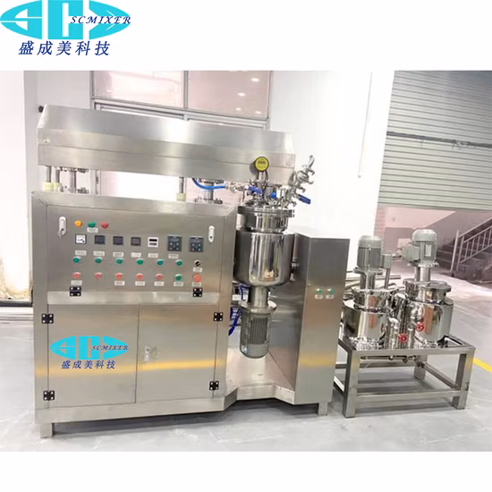 300л вакуумный эмульгирующий смеситель-гомогенизатор Вакуумный смеситель для эмульгирования для кремов и кремов